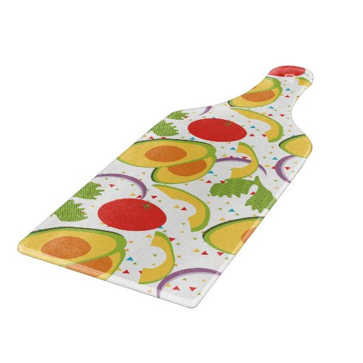 Fiesta Avocado Salad Pattern Schneidebrett (Ecke)