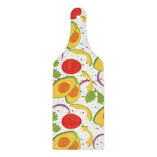 Fiesta-Avocado-Salat-Muster Schneidebrett (Vorderseite)