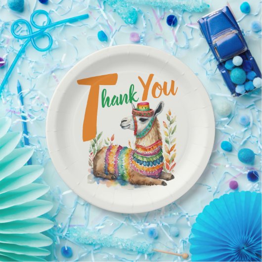 Fiesta Baby Boy oder Girl Shower Partyware Llama Pappteller (Party)
