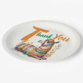 Fiesta Baby Boy oder Girl Shower Partyware Llama Pappteller (Schrägansicht)