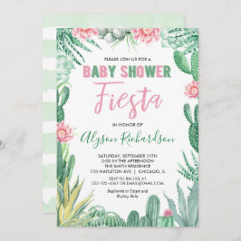 Fiesta baby Dusche cactus cinco de mayo Einladung