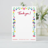 Fiesta Baby Dusche Danke Karte (Stehend Vorderseite)