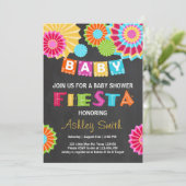 Fiesta Baby Dusche Einladung Mexikanische Babydusc (Stehend Vorderseite)
