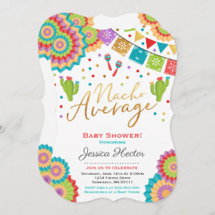 Fiesta Baby Dusche Einladung Nacho Average Dusche