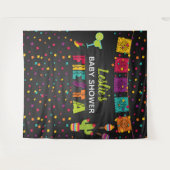 Fiesta Baby Dusche Hintergrund Wandteppich (Vorderseite (Horizontal))