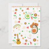 Fiesta Baby Dusche mexikanische Volksküche Einladung (Rückseite)