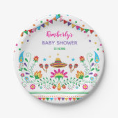 Fiesta-Baby-Dusche/mexikanisches Pappteller (Vorderseite)
