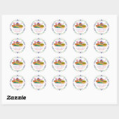 Fiesta Baby Dusche Vielen Dank Sticker - Whimsical (Blatt)