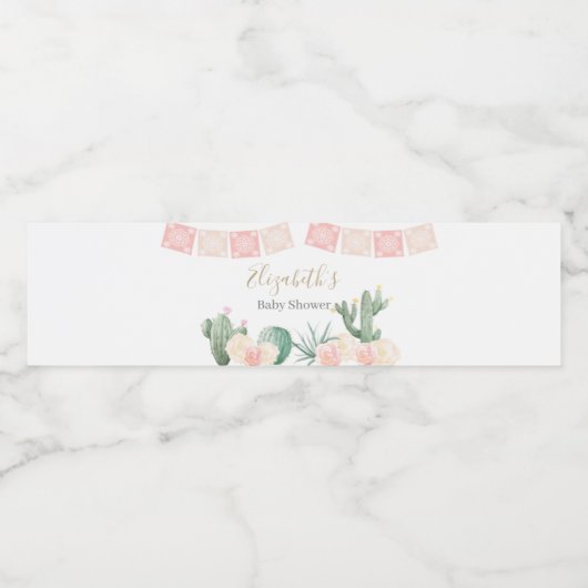 Fiesta Baby Dusche Wasserflasche Taco Bout A Baby Wasserflaschenetikett (Einzelnes Label)