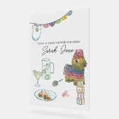 Fiesta Baby Dusche Willkommen Acrylschild (Winkel)