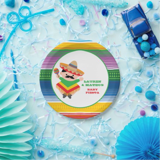 Fiesta-Baby-Duschen-Teller, mexikanisches Party Pappteller (Party)