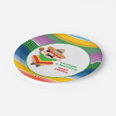 Fiesta-Baby-Duschen-Teller, mexikanisches Party Pappteller (Schrägansicht)