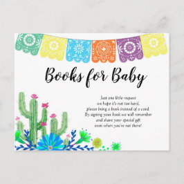 Fiesta Baby Muchacho Baby Shower Books for Baby Einladungspostkarte