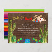 Fiesta Baby Muchacho Baby Shower Books for Baby Einladungspostkarte (Vorne/Hinten)