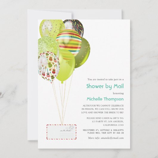 Fiesta Baby oder Brautparty per Mail Einladung (Vorderseite)