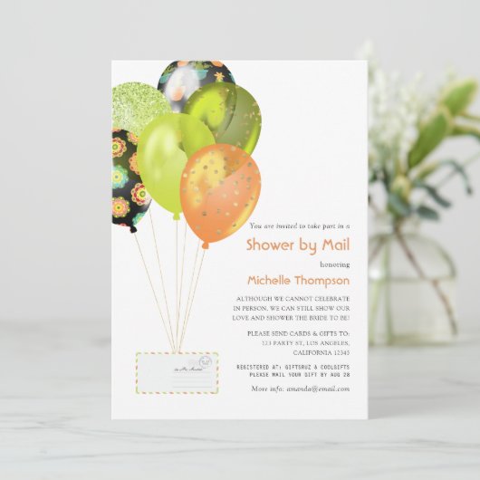 Fiesta Baby oder Brautparty per Mail Einladung (Stehend Vorderseite)