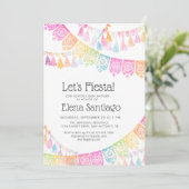 Fiesta-Baby-Party Einladung (Stehend Vorderseite)