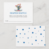 Fiesta Baby Showdiaper Raffle Ticket Begleitkarte (Vorne/Hinten)