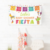Fiesta Baby Shower Banner - Weißer Hintergrund (Insitu)