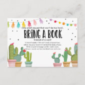 Fiesta Baby Shower Cactus Bringen Sie ein Buch mit Begleitkarte (Vorderseite)