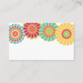 Fiesta Baby Shower Diaper Raffekarte Begleitkarte (Rückseite)