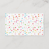 Fiesta Baby Shower Diaper Raffekarte Begleitkarte (Rückseite)