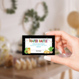 Fiesta Baby Shower Diaper Raffekarte Begleitkarte