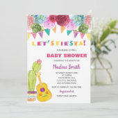 Fiesta Baby Shower Einladung (Stehend Vorderseite)