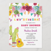 Fiesta Baby Shower Einladung (Vorne/Hinten)