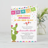 Fiesta Baby Shower Einladung (Stehend Vorderseite)