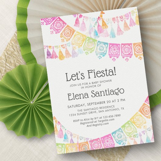Fiesta Baby Shower Einladung