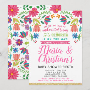 Fiesta Baby Shower Einladung