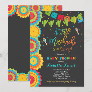 Fiesta Baby Shower Einladung Boy Fiesta Dusche