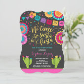 Fiesta Baby Shower Einladung Mexican Baby Shower (Stehend Vorderseite)