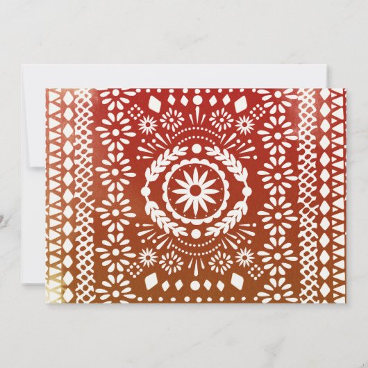 Fiesta Baby Shower Einladung Mexikanischer Spaß (Rückseite)