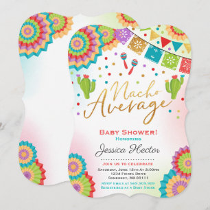 Fiesta Baby Shower Einladung Nacho Average Dusche