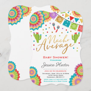 Fiesta Baby Shower Einladung Nacho Average Dusche