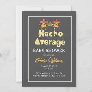 Fiesta Baby Shower Einladung Nacho Average Dusche