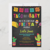 Fiesta Baby Shower Einladung - Taco Bout a Baby (Vorderseite)