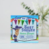 Fiesta Baby Shower Einladungen (Stehend Vorderseite)