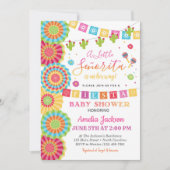 Fiesta Baby Shower Invitation Girl Fiesta Dusche Einladung (Vorderseite)