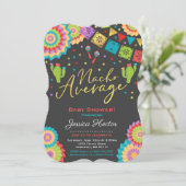 Fiesta Baby Shower Invitation Nacho Average Shower Einladung (Stehend Vorderseite)