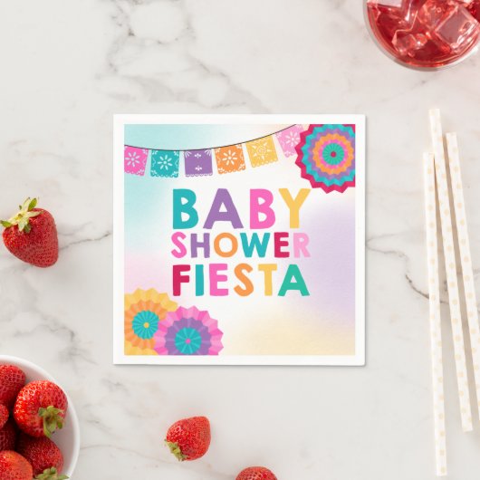 Fiesta Baby Shower Napkin Mexican Baby Shower Serviette (Beispiel)