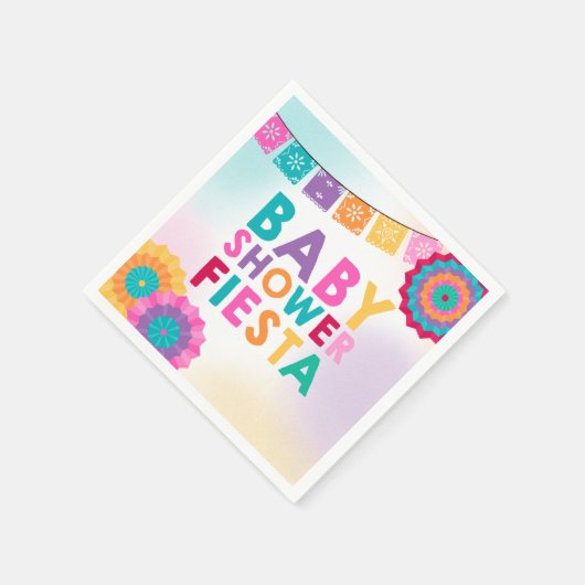 Fiesta Baby Shower Napkin Mexican Baby Shower Serviette (Ecke)