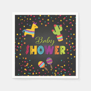 Fiesta Baby Shower Napkin Serviette