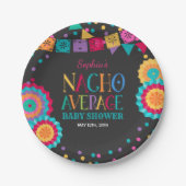 Fiesta Baby Shower Paper Plate Nacho Average Party Pappteller (Vorderseite)