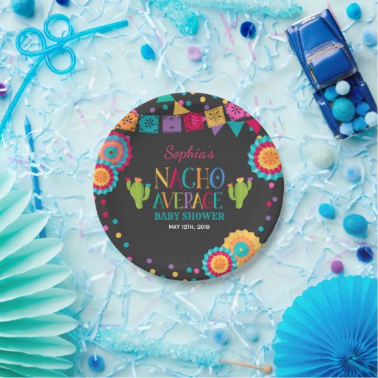 Fiesta Baby Shower Paper Plate Nacho Average Party Pappteller (Party)