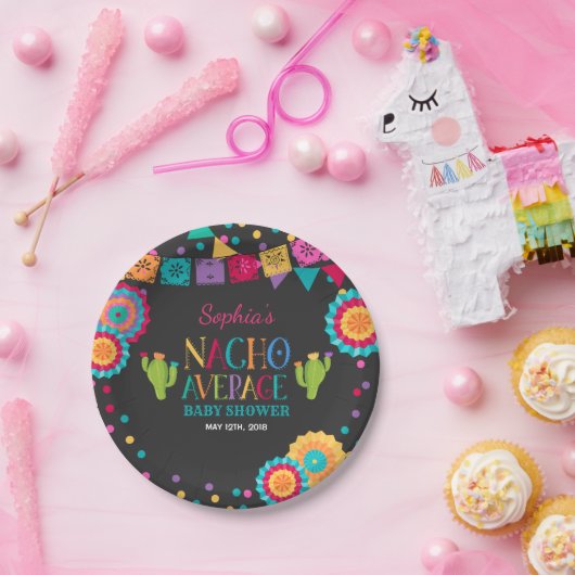 Fiesta Baby Shower Paper Plate Nacho Average Party Pappteller (Party)