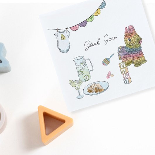 Fiesta Baby Shower Serviette