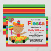 Fiesta Babydusche Einladung (Vorne/Hinten)